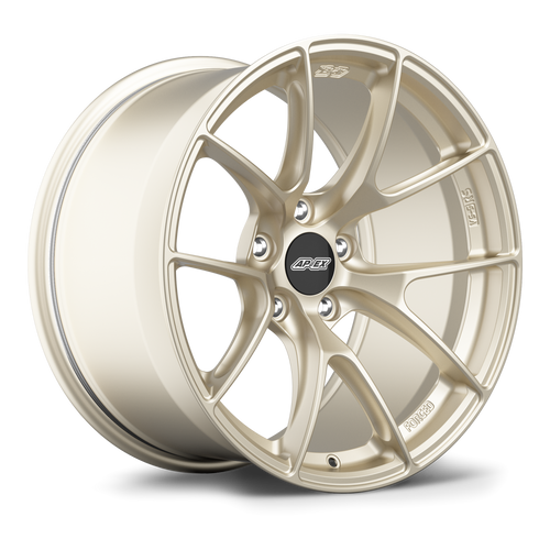 Apex VS-5RS 18x10.5 forged wheel in Motorsport Gold with 5x120 bolt pattern and ET47 offset for Honda applications