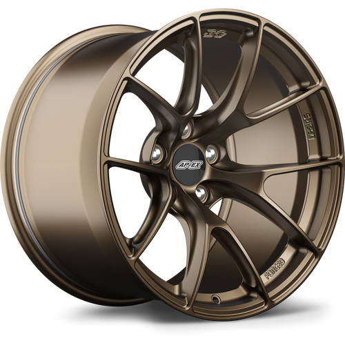 Apex VS-5RS 18x10 forged wheel in Satin Bronze with 5x114.3 bolt pattern and ET15 offset for Nissan applications