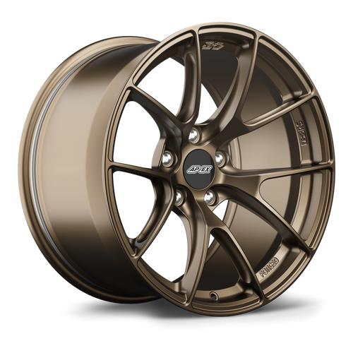 Apex VS-5RS 18x10 forged wheel in Satin Bronze with 5x120 bolt pattern and ET25 offset for BMW applications