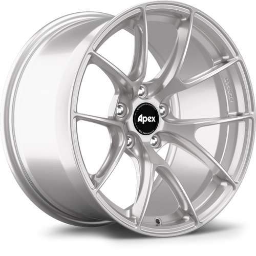 Race Silver Apex VS-5RS 19x10 forged performance wheel for BMW with 5x120 bolt pattern ET40 and 72.56mm center bore
