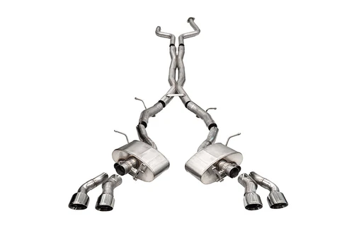Corsa 3" Cat Back Exhaust - Xtreme Valved - 4.5" Polished Twin Tips (2020 - 2026 CT5-V) 21326