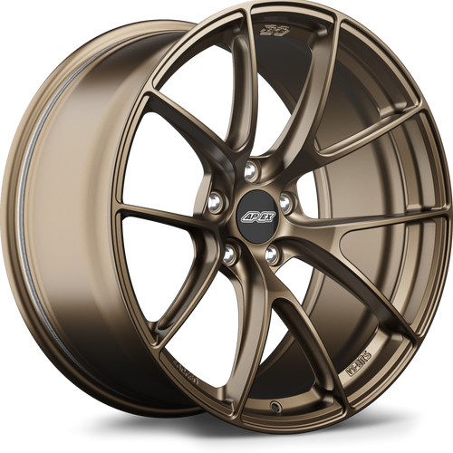 Satin Bronze Apex VS-5RS 20x9.5 forged BMW performance wheel with 5x120 bolt pattern ET22 offset and 72.56mm center bore