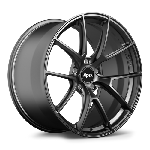 Satin Black Apex VS-5RS 21x12 forged Porsche center lock wheel ET66 part VS5RS2112ET66-CL-PS-NSBK