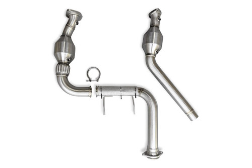 CVF Stainless Steel Catted Downpipes (2021 - 2024 F150 3.5L PowerBoost) FFPB2124CDP