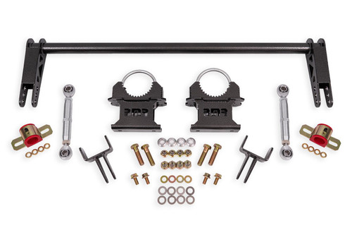 BMR Anti-Roll Bar Kit w/ Tailpipes - Weld-On - Hollow - 1.25" - Black (1979 - 2004 Mustang) ARB730H