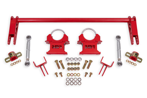 BMR Anti-Roll Bar Kit w/ Tailpipes - Weld-On - Hollow - 1.25" - Red (1979 - 2004 Mustang) ARB730R