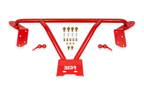 BMR Front Chassis Brace - Red Reinforcement Brace - Black (1978 - 1988 G-Body) CB460R