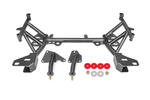 BMR Tubular K-Member w/LT1 Motor Mounts - Pinto Rack Mounts - Black (1993 - 1997 F-Body) KM346H