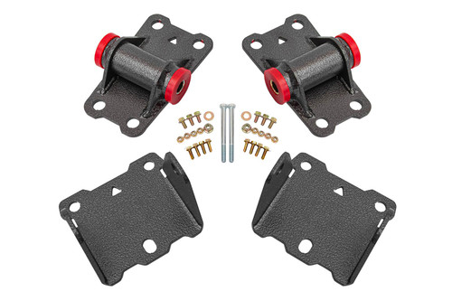 BMR Upper & Lower Motor Mount Kit - Polyurethane -Black (1978 - 1987 G-Body) MM460H