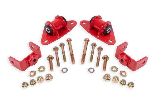 BMR Motor Mount Kit - Delrin - Red (2014 - 2019 Corvette) MM571R