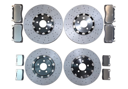 KellTrac Carbon Ceramic Drag Race Rotor Kit - Complete (2020 - 2022 Shelby GT500) KTI-CCB20GT500-C