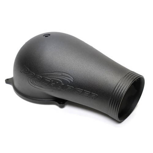 Black ProCharger 4500 Competition Carb Hat with 5-inch inlet and 5.5-inch height AM001A-002B