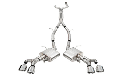 Corsa 3" Cat-Back Exhaust - Xtreme Valved - 4.5" Polished Tips (2022 - 2026 CT4-V Blackwing) 21317