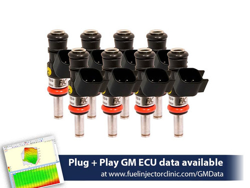 FIC IS303-1440H 1440cc 140 lb/hr injector set for LS3 LS7 LSA L76 L92 and L99 engines with factory style connector