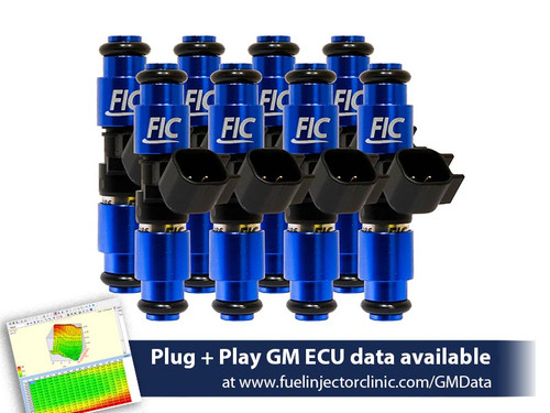 FIC IS300-1650H 1650cc 160 lb/hr SBC Gen II injector set with factory style connector