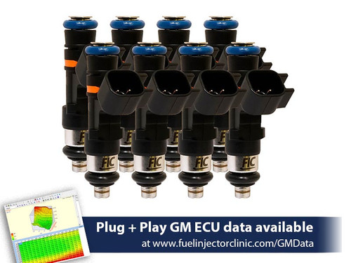 FIC IS304-0445H 445cc 42 lb/hr fuel injector set for 1999-2006 GM truck 4.8L 5.3L and 6.0L applications