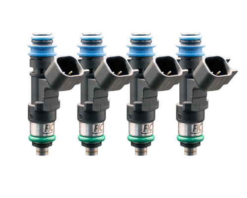 ISC-0445H-4 Fuel Injector Clinic 445cc high impedance custom injector set with 53mm height and 11mm by 14mm O-ring configuration