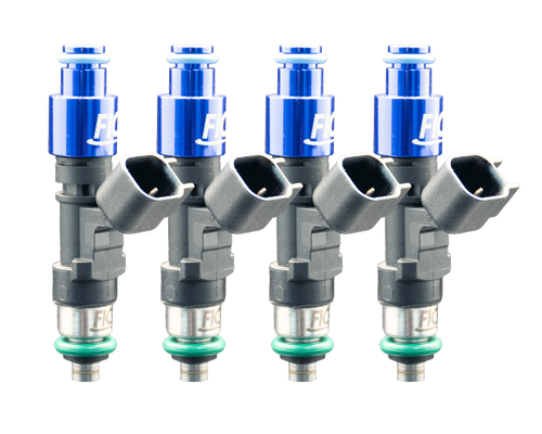 Fuel Injector Clinic 775cc custom four cylinder fuel injector set 64mm 11mm top 14mm bottom O-ring 0775-64-11-14-4