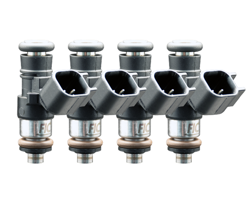 FIC 850cc four cylinder short fuel injectors with 38mm body and 14mm top 14mm bottom O-rings part 0850-38-14-14-4