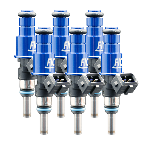 FIC 1200cc six cylinder fuel injectors with 64mm body 14mm top 11mm bottom O-rings part 1200-64-14-11-6