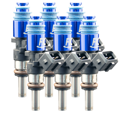 FIC 1200cc six cylinder fuel injectors with 53mm body 11mm top 14mm bottom O-rings part 1200-53-11-14-6