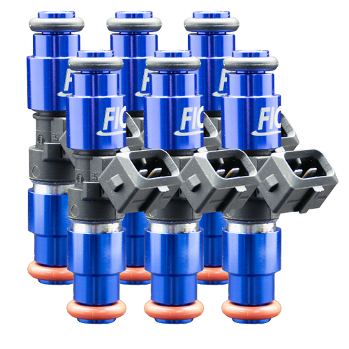 FIC 1650cc six cylinder fuel injectors with 64mm body 14mm top 11mm bottom O-rings part 1650-64-14-11-6
