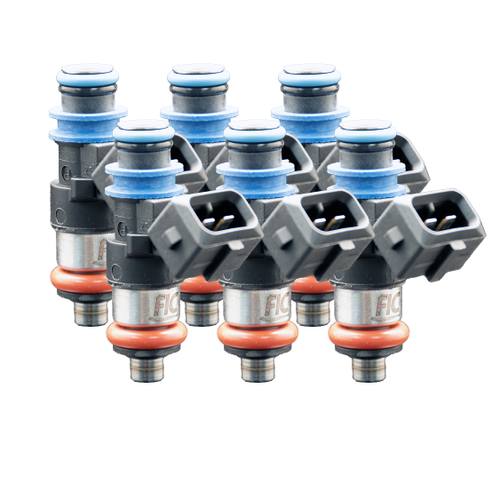 Fuel Injector Clinic 1650cc SHORT six cylinder custom injector set 38mm height 11mm top 15mm bottom O-ring 1650-38-11-15-6