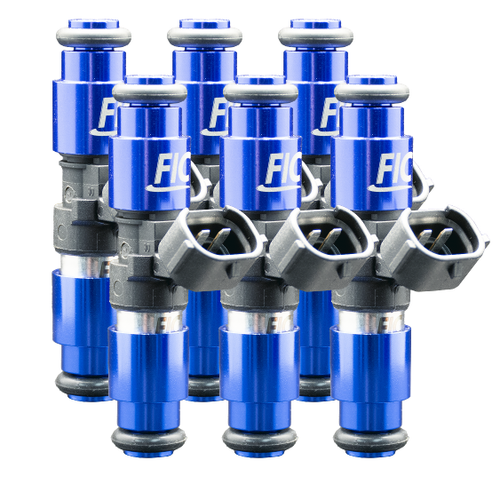 FIC 2150cc six cylinder fuel injectors with 64mm body 14mm top 14mm bottom O-rings part 2150-64-14-14-6