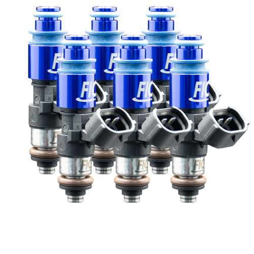 FIC ISC-2150H-6 six cylinder 2150cc high performance fuel injector set 53mm height with Data Match Technology and solder-in pigtails