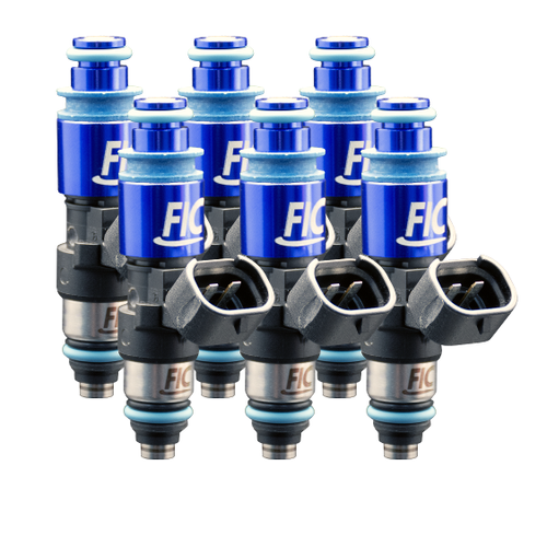 FIC ISC-2150H-6 six cylinder 2150cc high impedance fuel injector set with Data Match Technology and solder-in pigtails