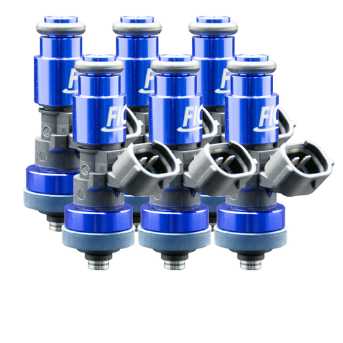 FIC ISC-2150H-6 six cylinder 2150cc high impedance fuel injector set with Data Match Technology and solder-in pigtails