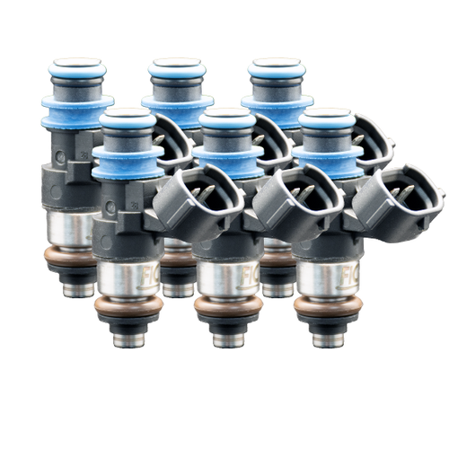FIC ISC-2150H-6 six cylinder 2150cc SHORT high impedance fuel injector set with Data Match Technology and solder-in pigtails