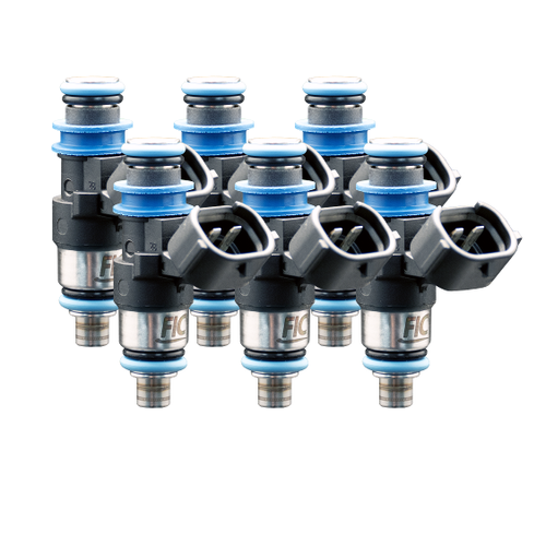 FIC ISC-2150H-6 six cylinder 2150cc SHORT high impedance fuel injector set with Data Match Technology and solder-in pigtails