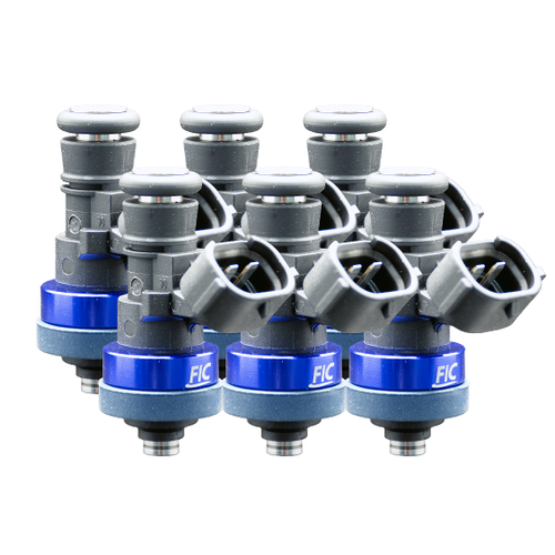 FIC ISC-2150H-6 six cylinder 2150cc SHORT high impedance fuel injector set with Data Match Technology and solder-in pigtails