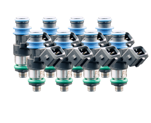 Fuel Injector Clinic 1650cc SHORT eight cylinder fuel injector set 38mm with 11mm top and 14mm bottom O-rings 1650-38-11-14-8