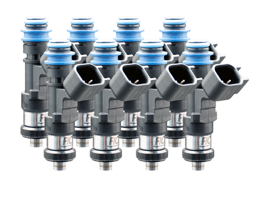 Fuel Injector Clinic 1000cc eight cylinder fuel injector set 53mm with 11mm top and 16mm bottom O-rings 1000-53-11-16-8