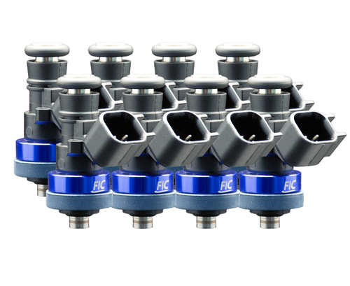 FIC 0540-38-14-21-8 540cc 38mm SHORT fuel injectors for custom eight cylinder performance applications