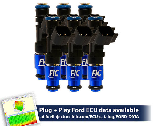 FIC IS411-0525H 525cc flow matched fuel injectors for 2002-2010 Ford Falcon XR6T BA/BF