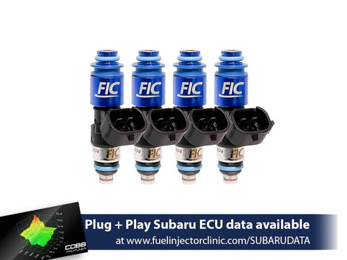 FIC is176-2150h 2150cc injector set for 2004-2006 Subaru STI and 2005-2006 Legacy GT top-feed conversion