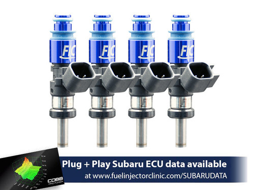 FIC 1200cc high impedance injector set is175-1200h for 2002-2014 Subaru WRX and 2007-2021 Subaru Sti