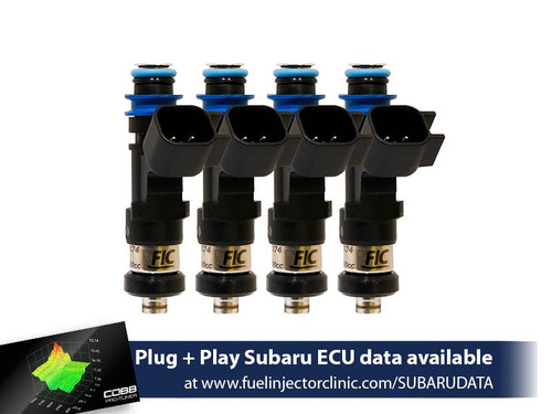 FIC 650cc high impedance injector set is175-0650h for 2002-2014 Subaru WRX and 2007-2021 Subaru Sti