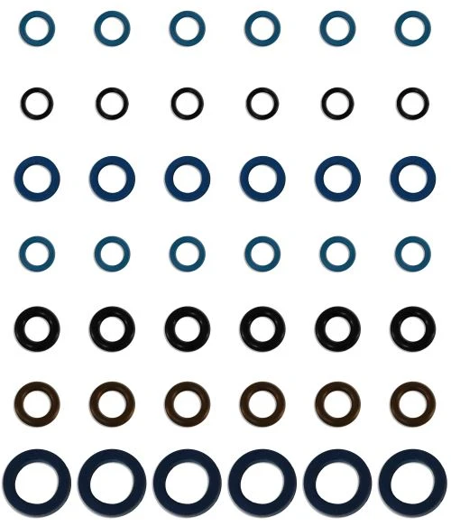 Fuel Injector Clinic SLK-118X6 seal kit for 1998-2003 Honda Acura J-Series IS118 injectors