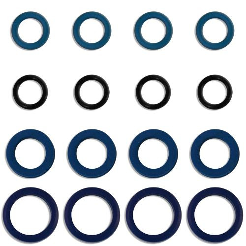 Fuel Injector Clinic SLK-126X4-K Low-Z DSM Evo injector seal kit for K-scribed FIC 126 injectors