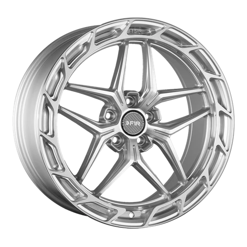 F1R 20x10 FS5 Wheel - 5x120 +35 - Machine Silver FS520105120MS35