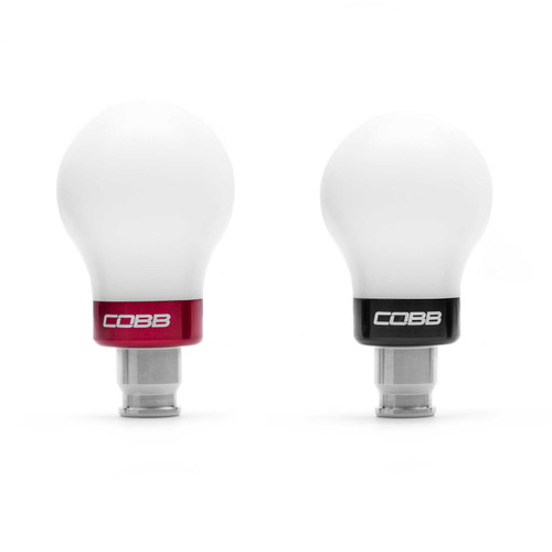 Cobb Weighted Cobb Knob - White w/Red Base (2017 - 2020 Civic Si / 2017 - 2021 Civic Type R) - 2H1360-W-RD