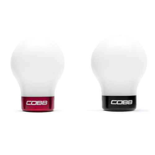 Cobb Short Weighted Cobb Knob - White w/Red Trim (2023 - 2026 Civic Type R / 2022 - 2026 Civic Si / 2024 - 2026 Integra Type S) - 2H2365-W-R