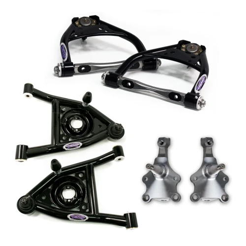 Detroit Speed Upper / Lower Control Arms and Spindle Kit (1964 - 1972 A-Body) 030105DS