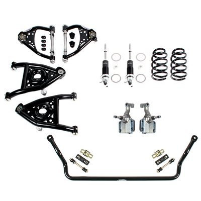 Detroit Speed Front Speed Kit 2 - Single Adjustable Shocks - Tubular Sway Bar (1968 - 1972 GM A-Body - SBC / LS) 031318-SDS