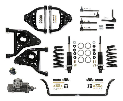 Detroit Speed Front Speed Kit 3 - Single Adjustable Shocks (1975 - 1981 Camaro / Firebird - BBC) 031365-SDS