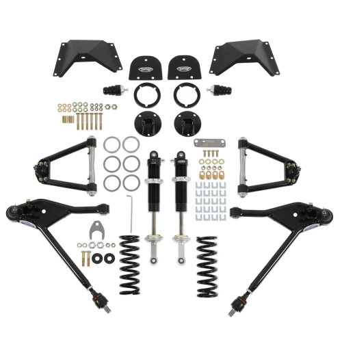 Detroit Speed Front Speed Kit 1 - Single Adjustable Shocks (1967 - 1970 Mustang) 031377-SDS